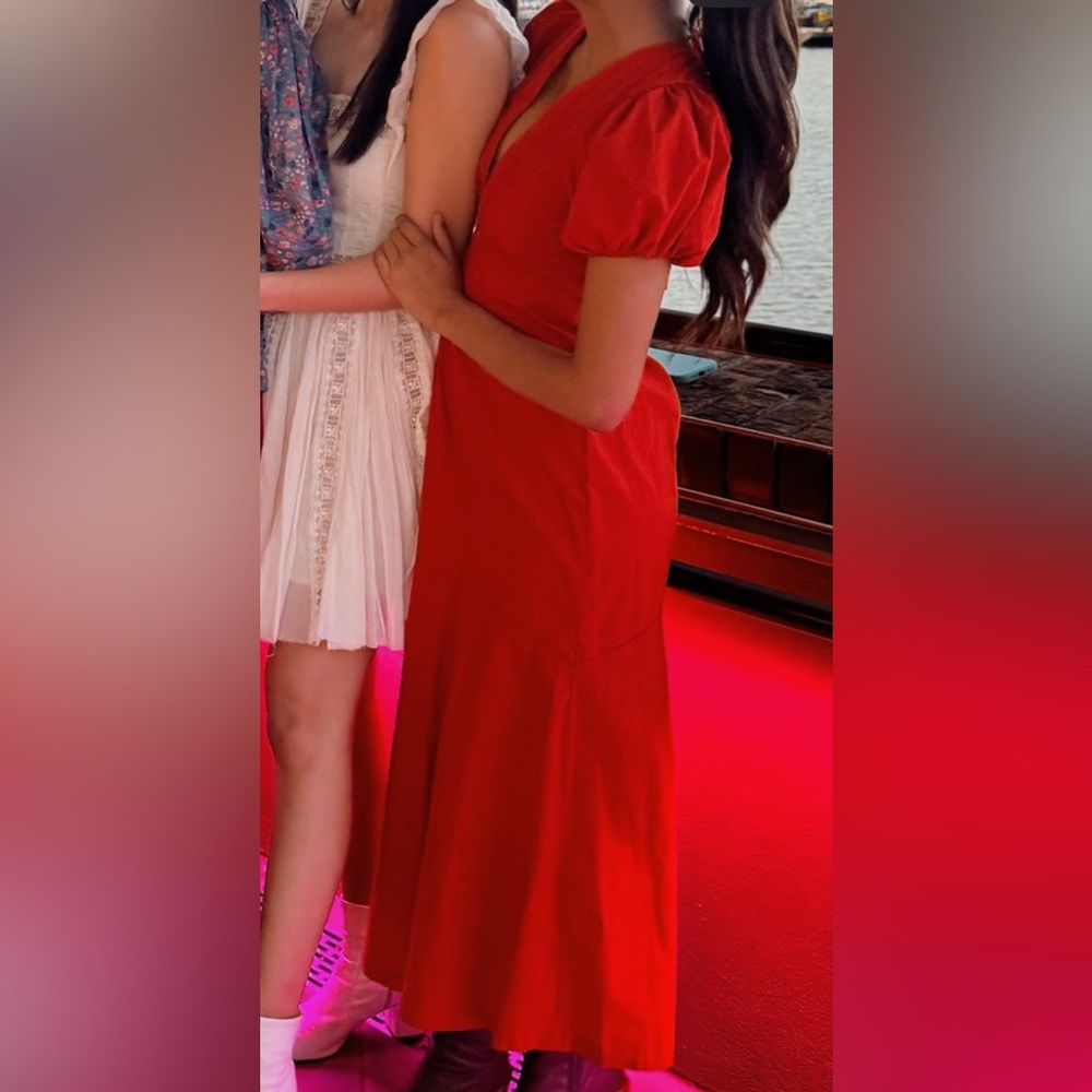 XSP Abercrombie and Fitch Red Maxi dress